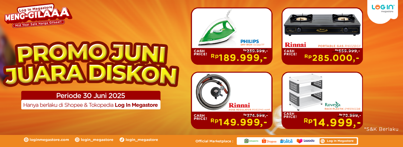Banner Log In Promo Juni Juara - Login Megastore
